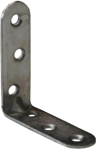 Profiiliga montaažinurk 60 × 18 × 2 mm, valge tsinkkate, 15 tk