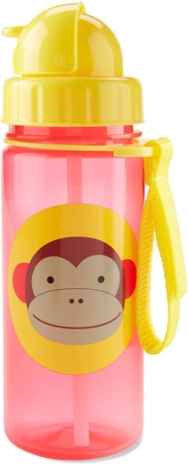 Skip Hop Zoo joogikõrrega kruus ahvi pildiga 385 ml