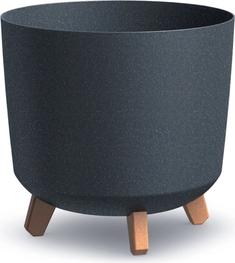 Lillepott Gracia Tubus Eco Wood antratsiit 29,8 cm