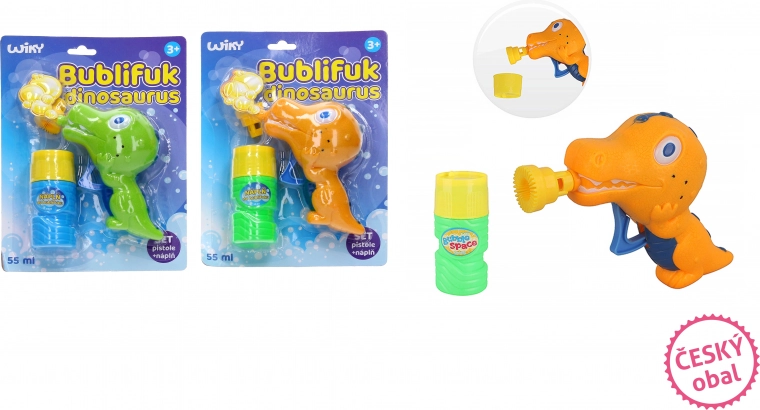 Dinosaurusekujuline mullipuhur 55 ml – Tšehhikeelne pakend