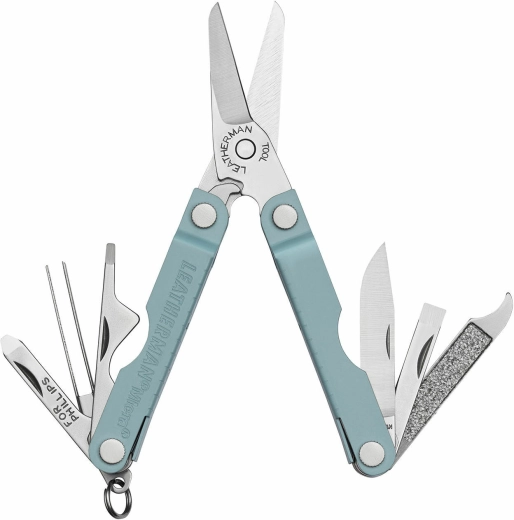 Leatherman Micra Arctic – kompaktne multifunktsionaalne tööriist 10in1, roostevaba teras, sinakashall