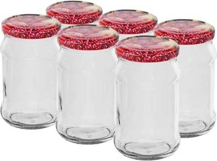 Säilituspurk kaanega 300 ml, komplekt 6 tk