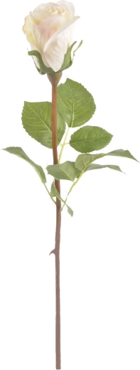Kunstroos valge 51 cm