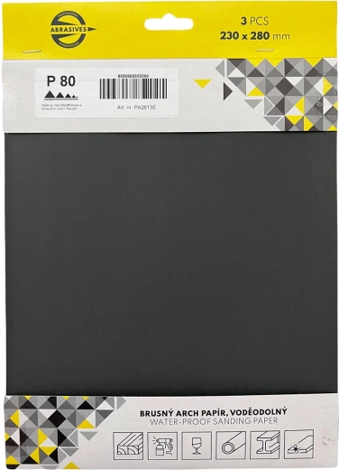 Veekindel liivapaber 230 × 280 mm, tera 100, 3 tk