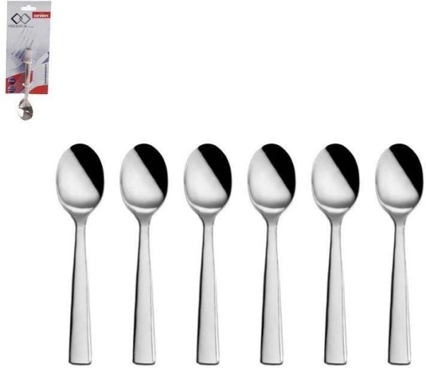 Roostevabast terasest espressilusikate komplekt, 6 tk