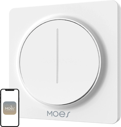 Moes ZigBee puutetundlik valguse hämardi valge - 1 tk