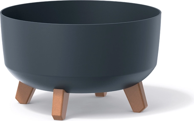 Gracia Low jalakestel lillepott 28,5 cm – antratsiit