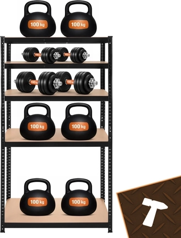 Kandevõime 200 kg riiuliplaadi kohta ja tugevdatud toed