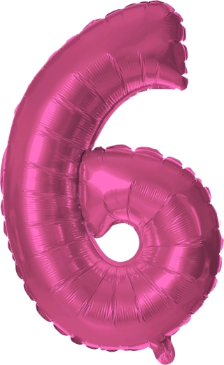 Fooliumõhupall TORO number 6, 30 cm – Roosa
