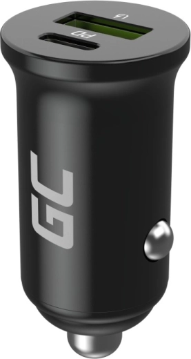 Autolaadija GREEN CELL PowerRide Nano38 38 W, USB‑C + USB‑A Power Delivery 3.0 ja Ultra Charge’iga