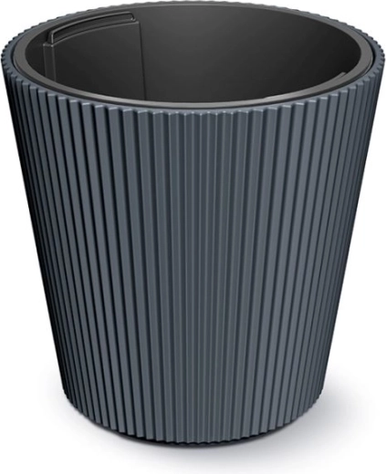 Milly planter with insert 39 cm anthracite