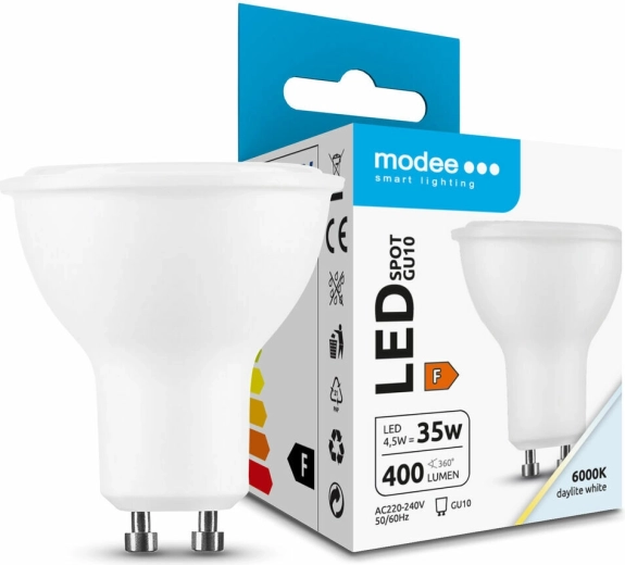 Modee Lighting LED kohtvalgusti pirn GU10 4,5 W 400 lm külm valge