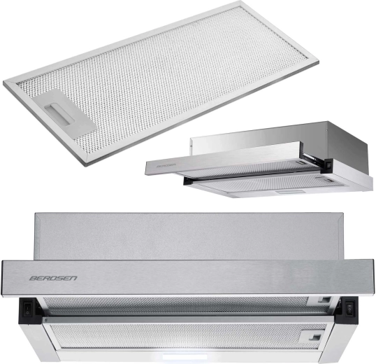 Teleskoopiline köögiventilaator BERDSEN BT-229 inox, 60 cm