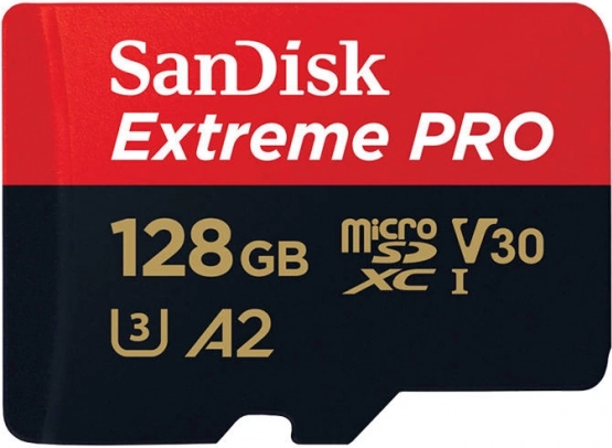 SanDisk Extreme Pro microSDXC Memory Card – 128 GB