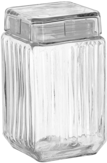 Kandiline klaasist purk 1,7 l klaaskaanega