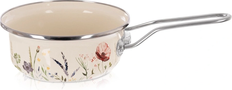Kreemikas emailitud kastrul mooni motiiviga 16 cm, 950 ml