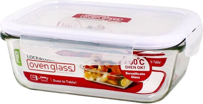 Borosilikaatklaasist kaanega klaasist ahjuvorm 630 ml