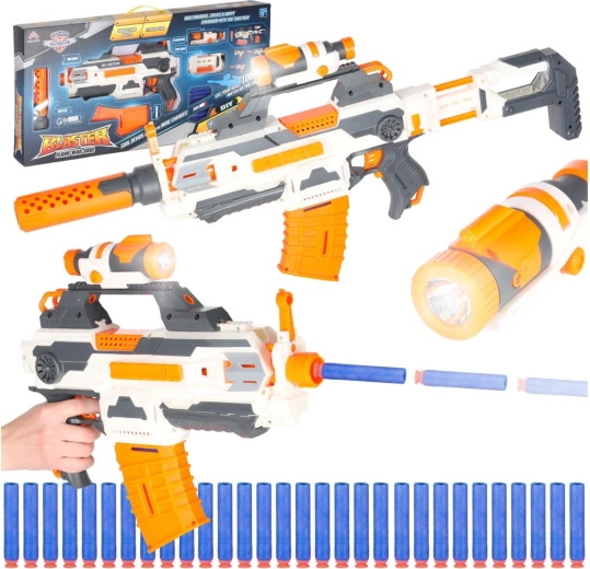 Modulaarne 4 ühes vahtplastist blaster 30 noolega