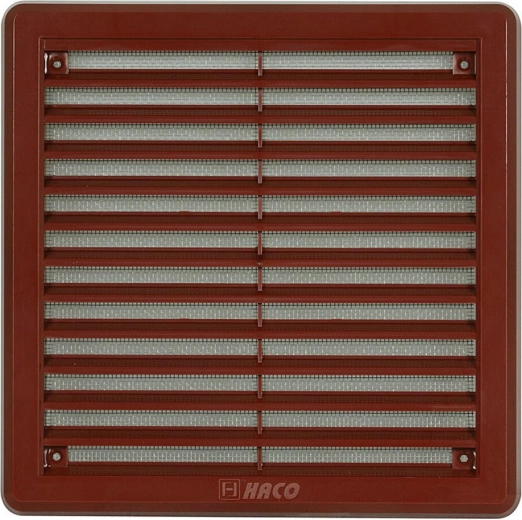 Ventilatsioonivõre putukavõrguga 200 × 200 mm, pruun