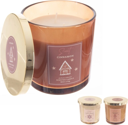 Jõululõhnaline klaasküünal 270 g