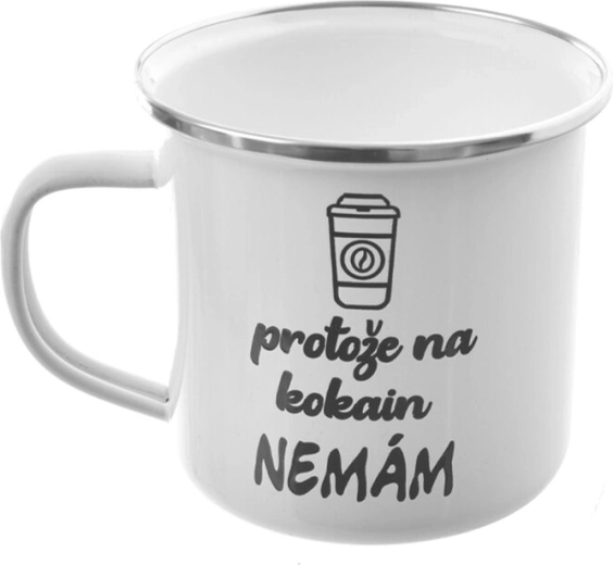 Valge plekktass „Protože…“ 500 ml