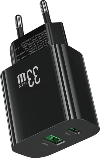 Kaks porti: USB-C + USB-A