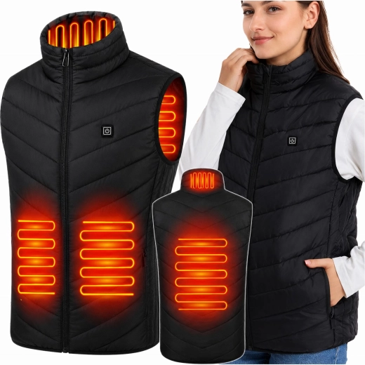 Unisex soojendusega talvevest USB-toitega akupangast, suurus XL