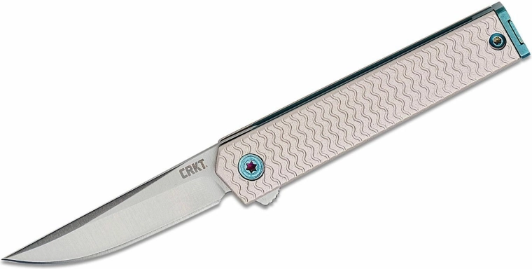 CRKT CEO Microflipper kokkupandav taskunuga drop point 6 cm, alumiinium