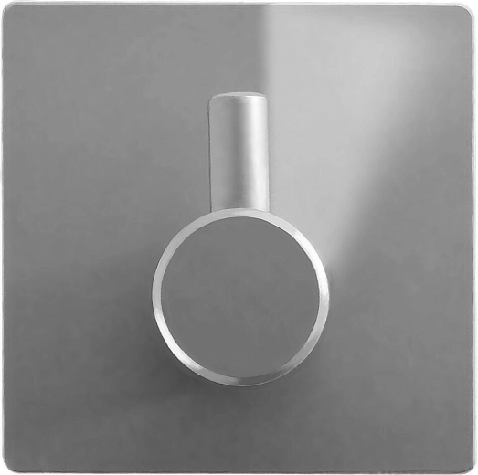 Isekleepuv metallist nagi, hõbedane 4,5 × 4,5 cm