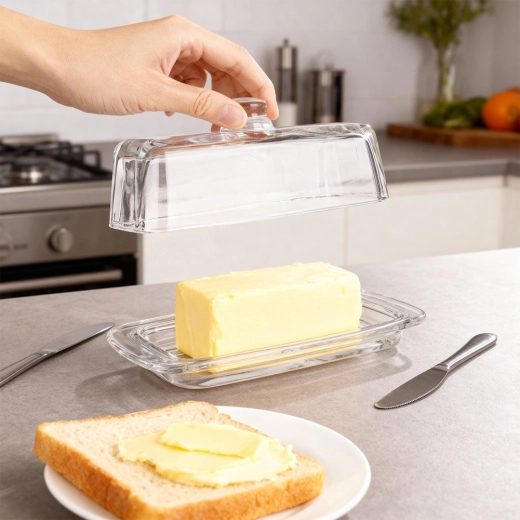 Cover with handle for cleanliness and freshness