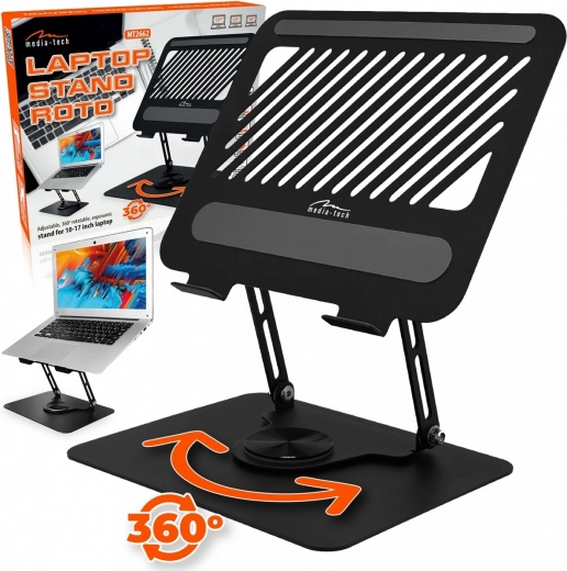 Ergonoomiline pöörlev sülearvuti alus 10–17 MEDIA-TECH Laptop Stand Roto