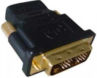 HDMI (emane) → DVI (isane) adapter kuldsete kontaktidega