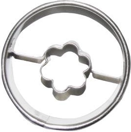 Küpsisevorm – sile ring lillemustriga