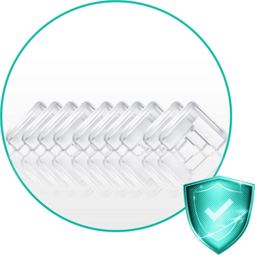 Clear material with UV protection