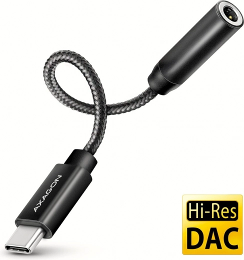 Väline USB‑C helikaart AXAGON ADA‑HC 32-bitise DAC-iga ja 3,5 mm pesaga (384 kHz)
