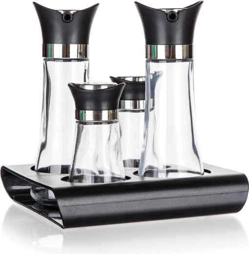 Banquet Excellent maitseainete anumate komplekt 60 ja 110 ml, must - 5 tk