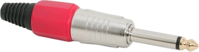 Mono JACK-konnektor 6,3 mm, punane
