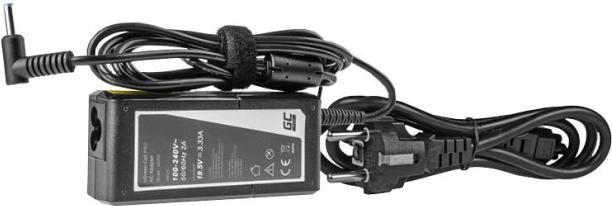Toiteadapter Green Cell Pro 65 W 19,5 V 3,33 A HP sülearvutitele (pistik 4,5 × 3,0 mm tihvtiga)
