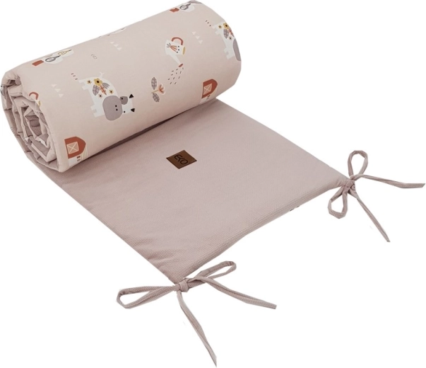 EKO voodipehmendus Velvet My farm toonis powder pink 180 × 35 cm