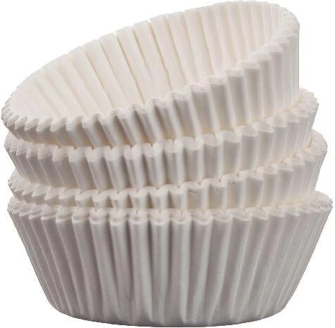 Paberist kondiitritopsid 4,5 cm – valged, 100 tk
