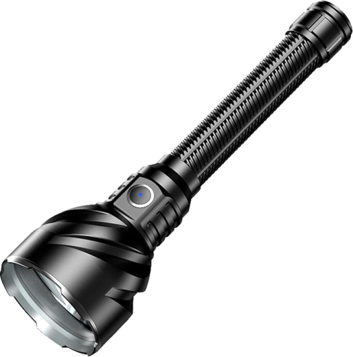 Superfire TF02 võimas taktikaline LED-taskulamp 3300 lm, valgusulatus 1100 m, USB‑C