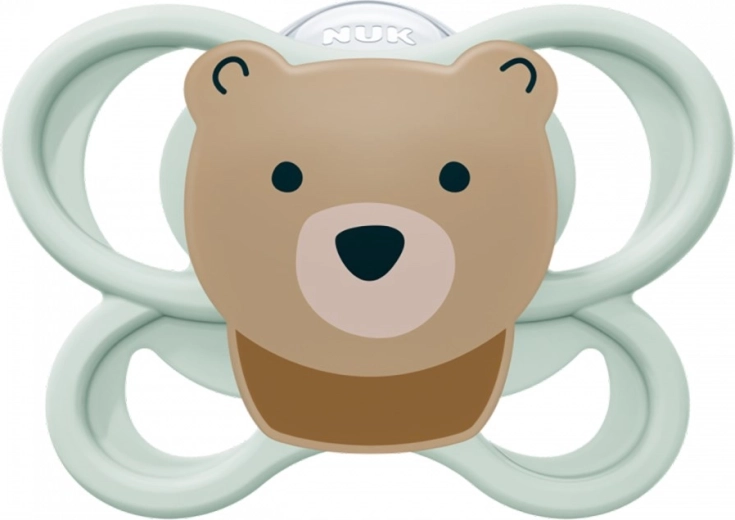 NUK Perfect Match Air Bear lutt 0–6 kuud, silikoonist