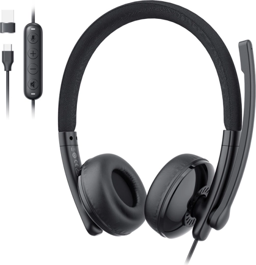 Juhtmega peakomplekt mikrofoniga EMEET GeniusCall HS50 USB-A/USB-C