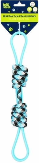 Trik&roll rubber tug toy for dogs with two handles