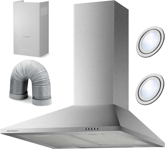 Kamin-tüüpi õhupuhasti 60 cm BERDSEN BT-213 inox