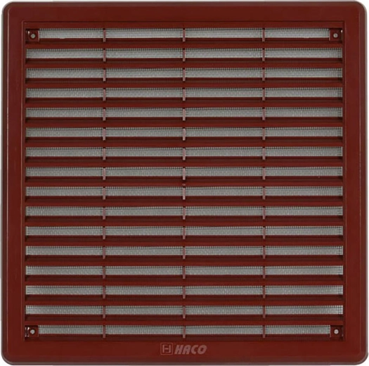 Ventilatsioonirest võrguga 250 × 250 mm – Pruun