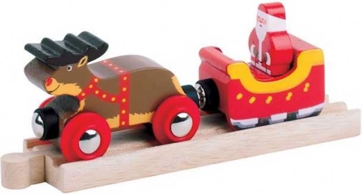 Jõuluvana rakendiga rongitee Bigjigs Rail