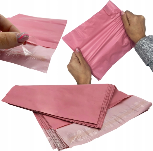 Roosad kullerfooliumümbrikud 500 × 600 mm, 50 tk – B3