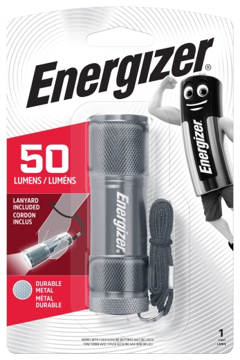 Energizeri metallist käsitaskulamp 3× AAA patareile
