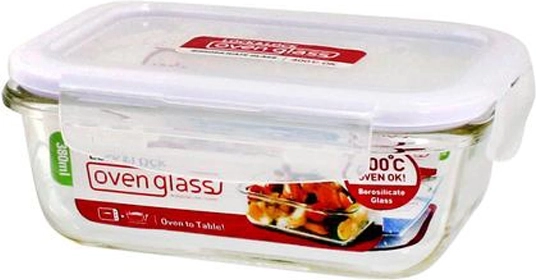 Borosilikaatklaasist kaanega klaasist ahjuvorm 380 ml